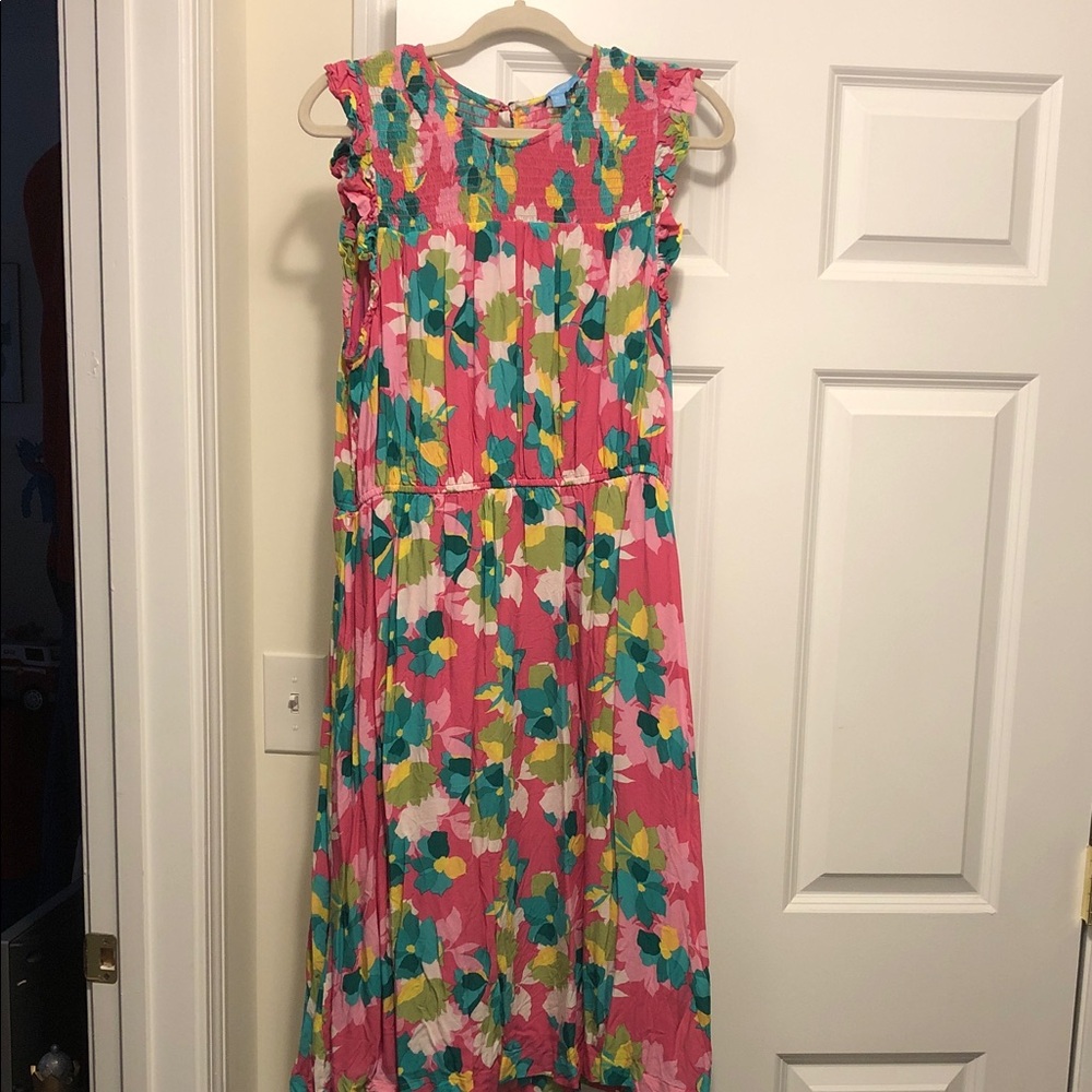 Draper James Pink and Blue Floral  Dress